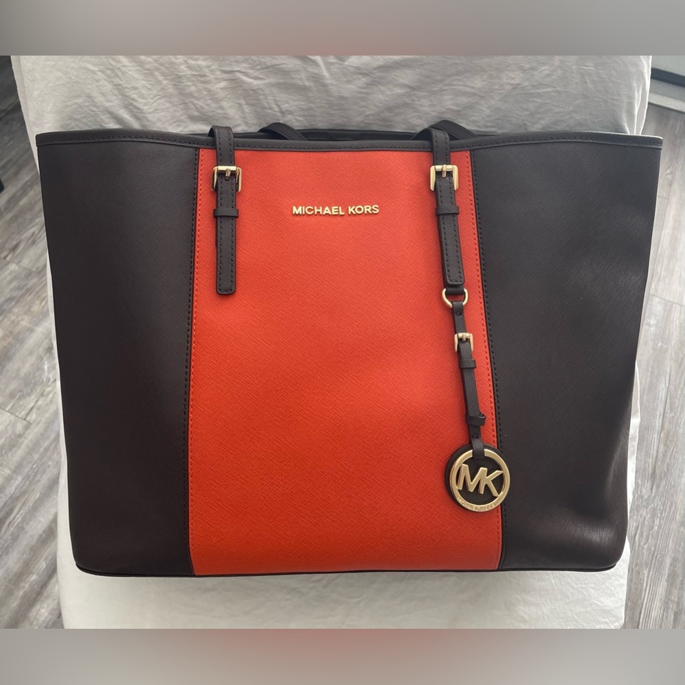 Michael Kors Jet Set Color Block Travel Tote